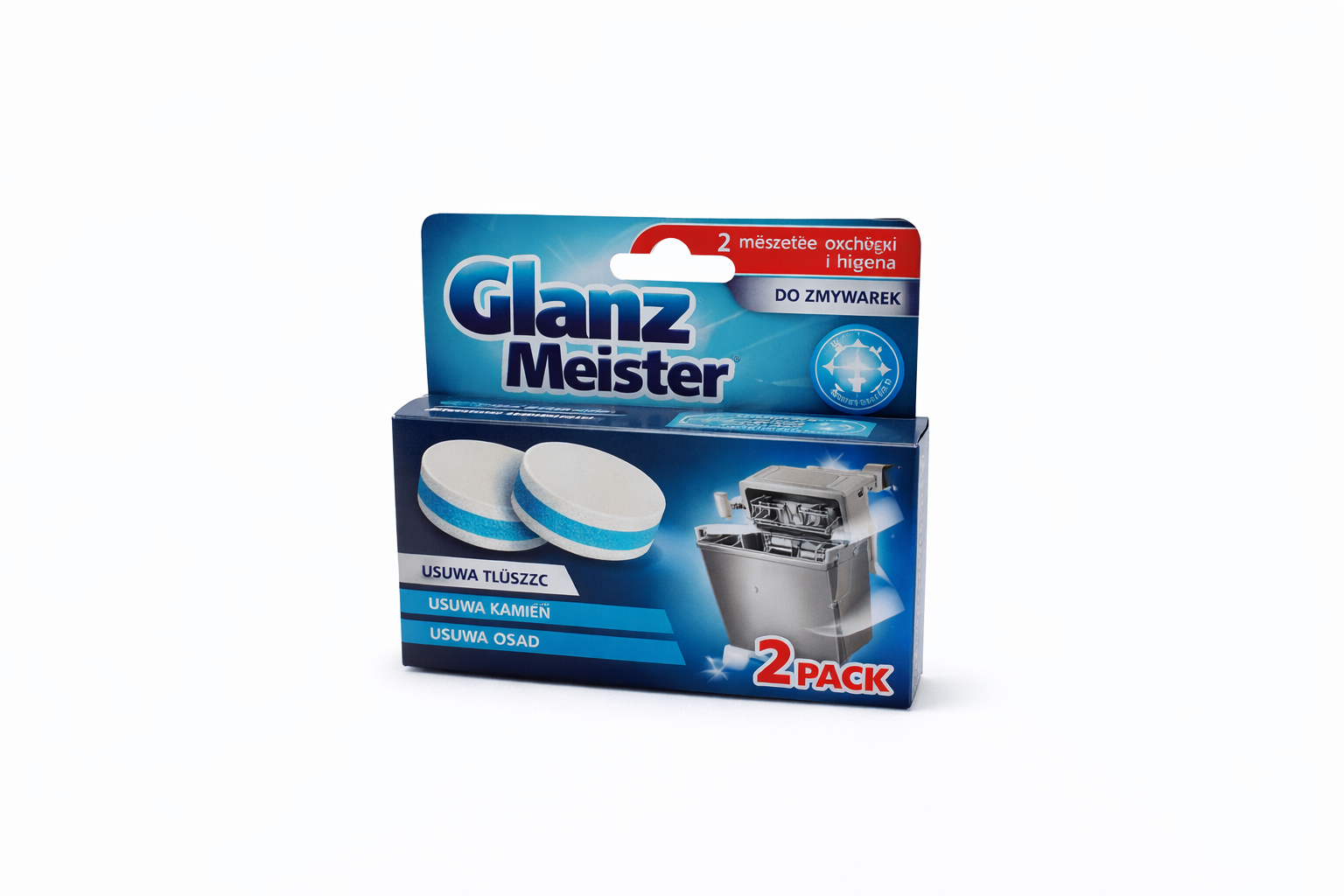 Glanz Meister Tabletki do Czyszczenia Zmywarki (2 × 40 g)