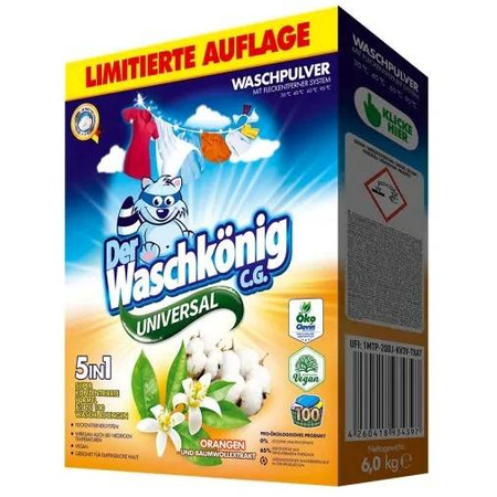Der Waschkonig Orange Universal – proszek do prania 6 kg