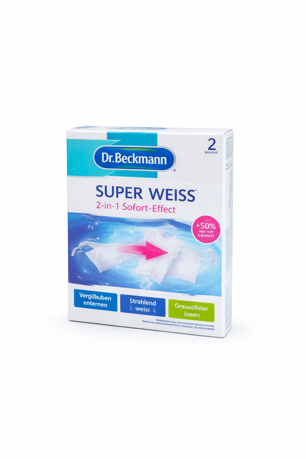 Dr. Beckmann Super White chusteczki wybielające do prania