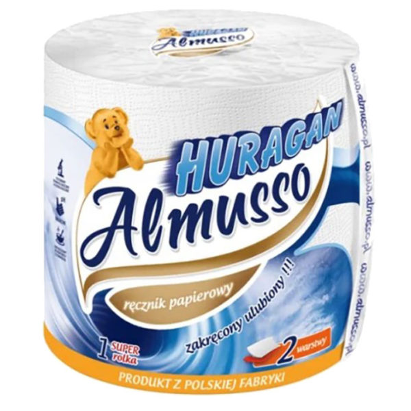 Almusso Huragan RĘCZNIK PAPIEROWY ALMUSSO CELULOZA 300 LISTKÓW
