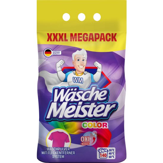 WascheMeister niemiecki proszek do kolorów 10,5 kg
