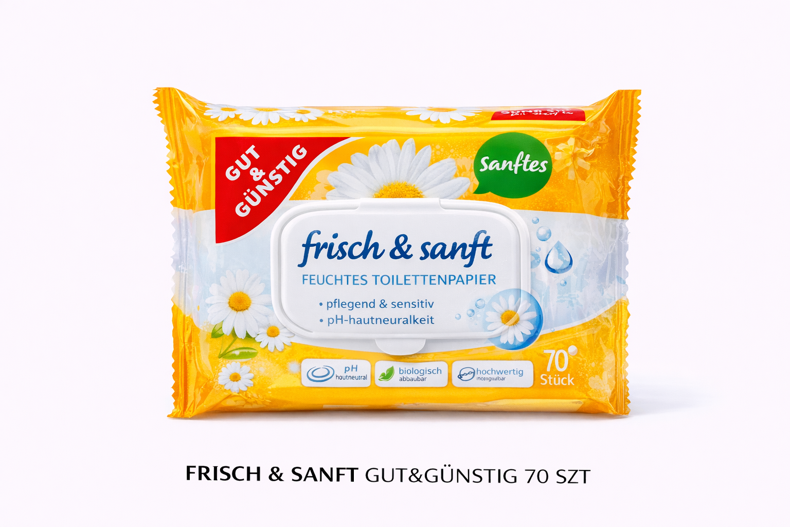 Papier nawilżony zapachowy RUMIANEK Gut&Günstig 70 szt
