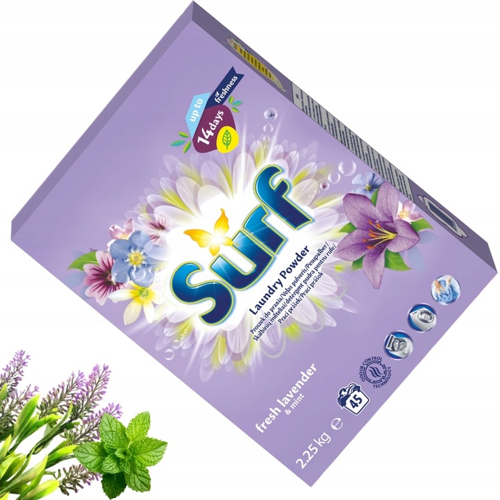 Surf Fresh Lavender Mint lawendowy proszek do prania 2,25kg